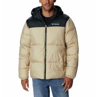 Columbia Winter Jacket Puffect with Hood (Thermarator Insulation, Waterproof) Beige Men